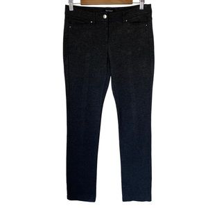 White House Black Market Slim Leg Womens Charcoal Dress Pants Sz 2R